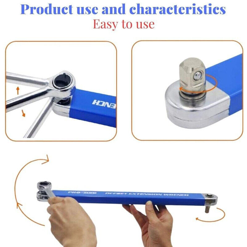 Spanner Extension Ratchet Wrench Set