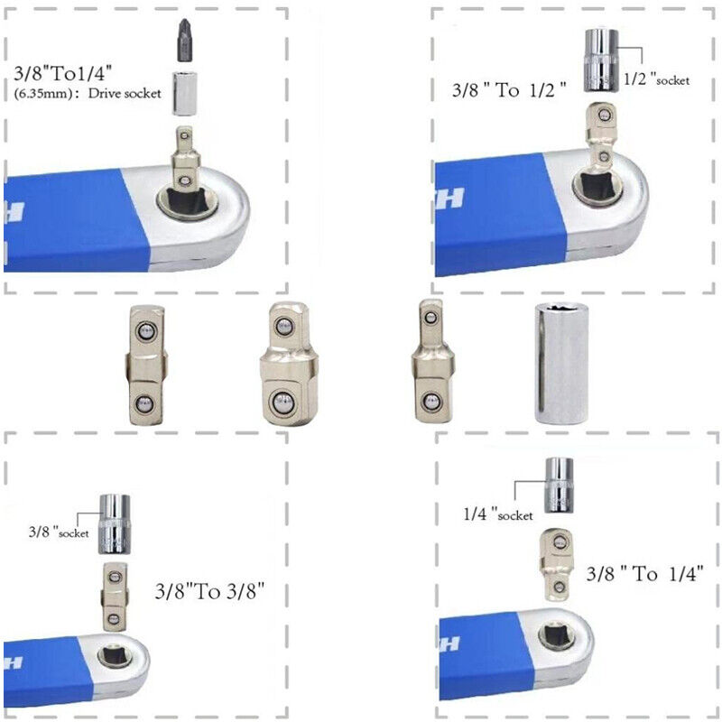 Spanner Extension Ratchet Wrench Set